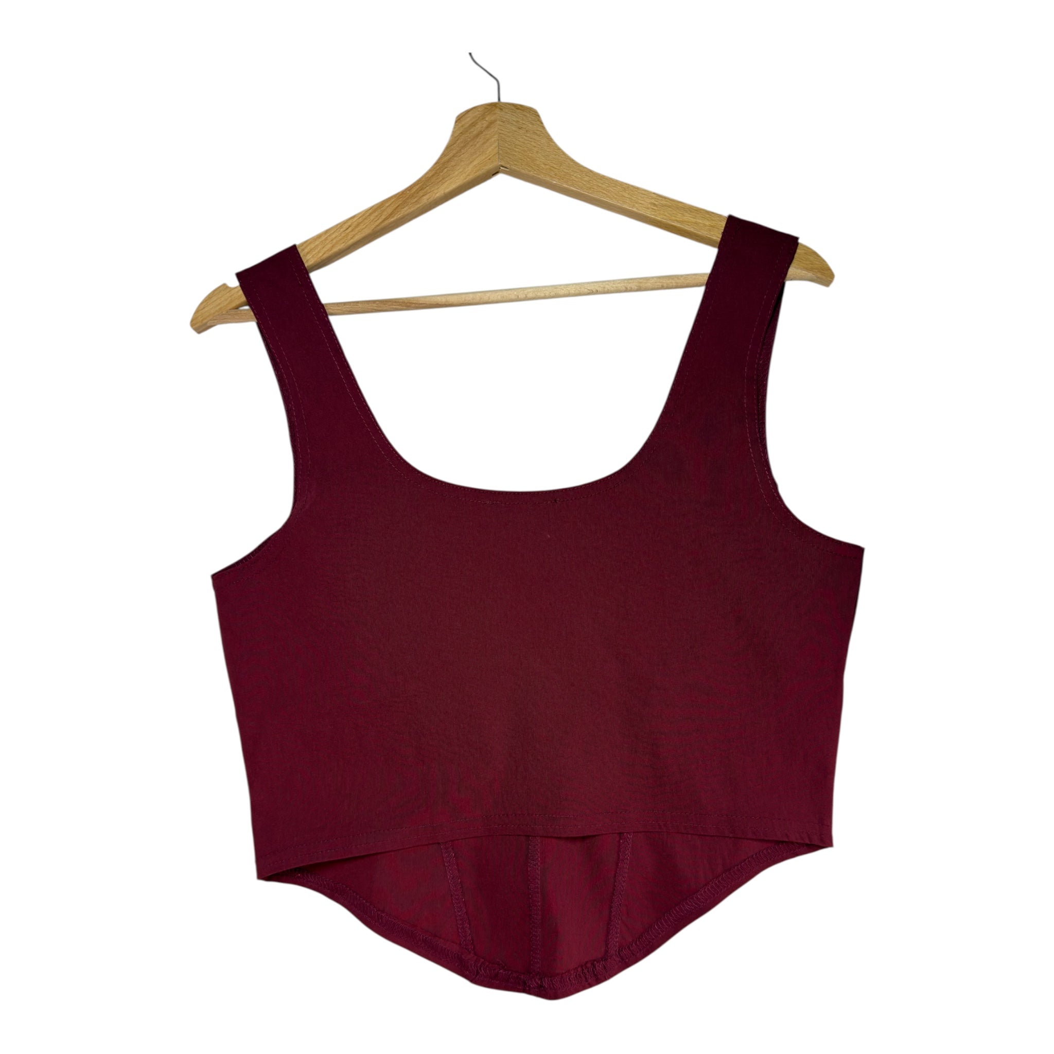 PRETTYLITTLETHING bordowy top 44 nowy