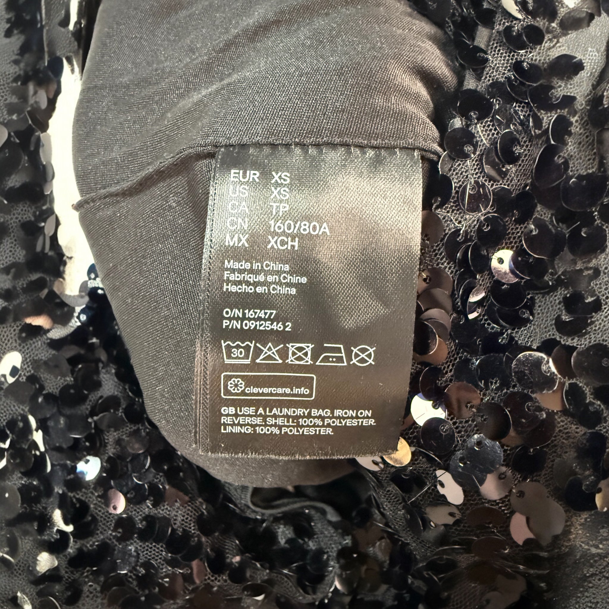 H&M cekinowy kombinezon XS