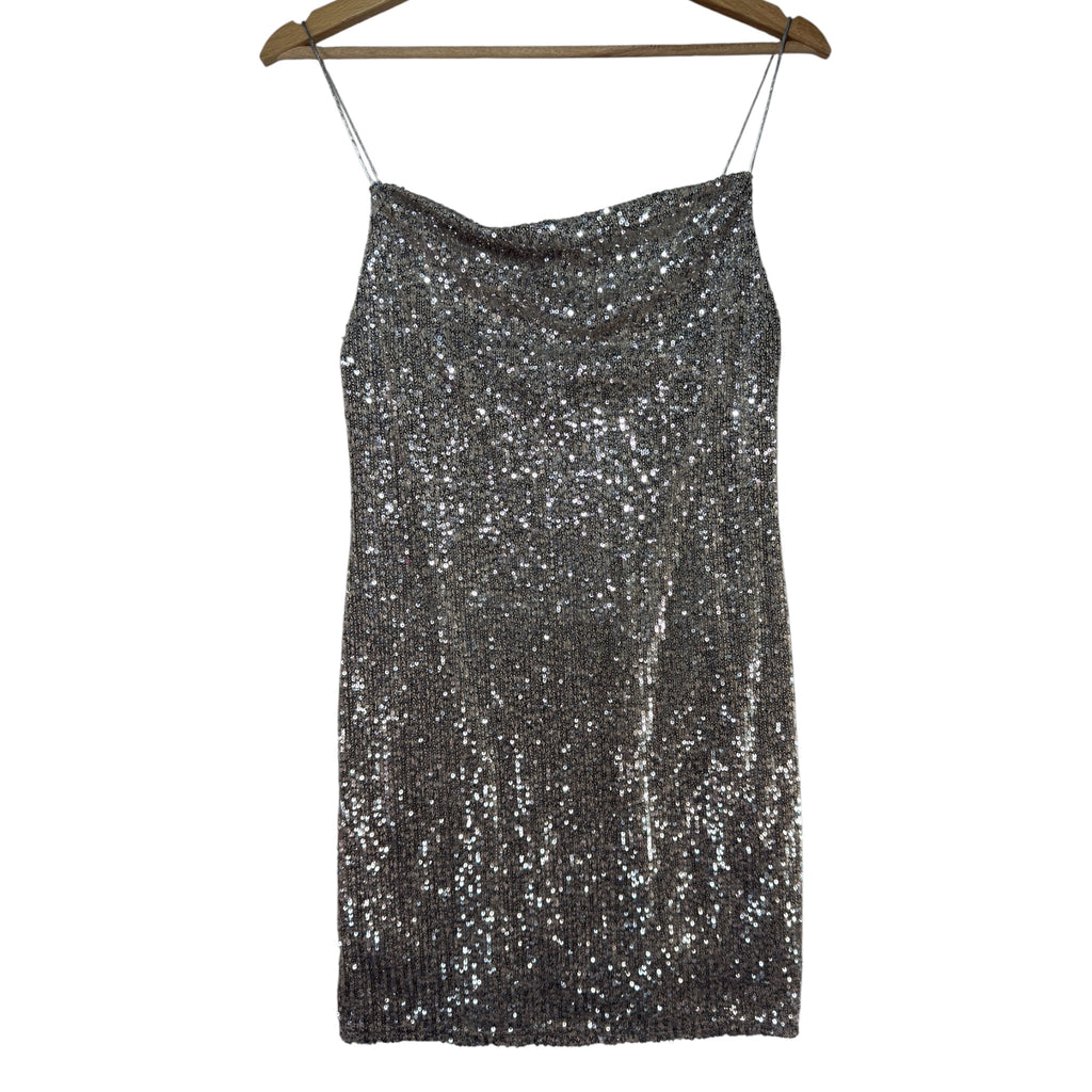 TOPSHOP sequin mini dress 34