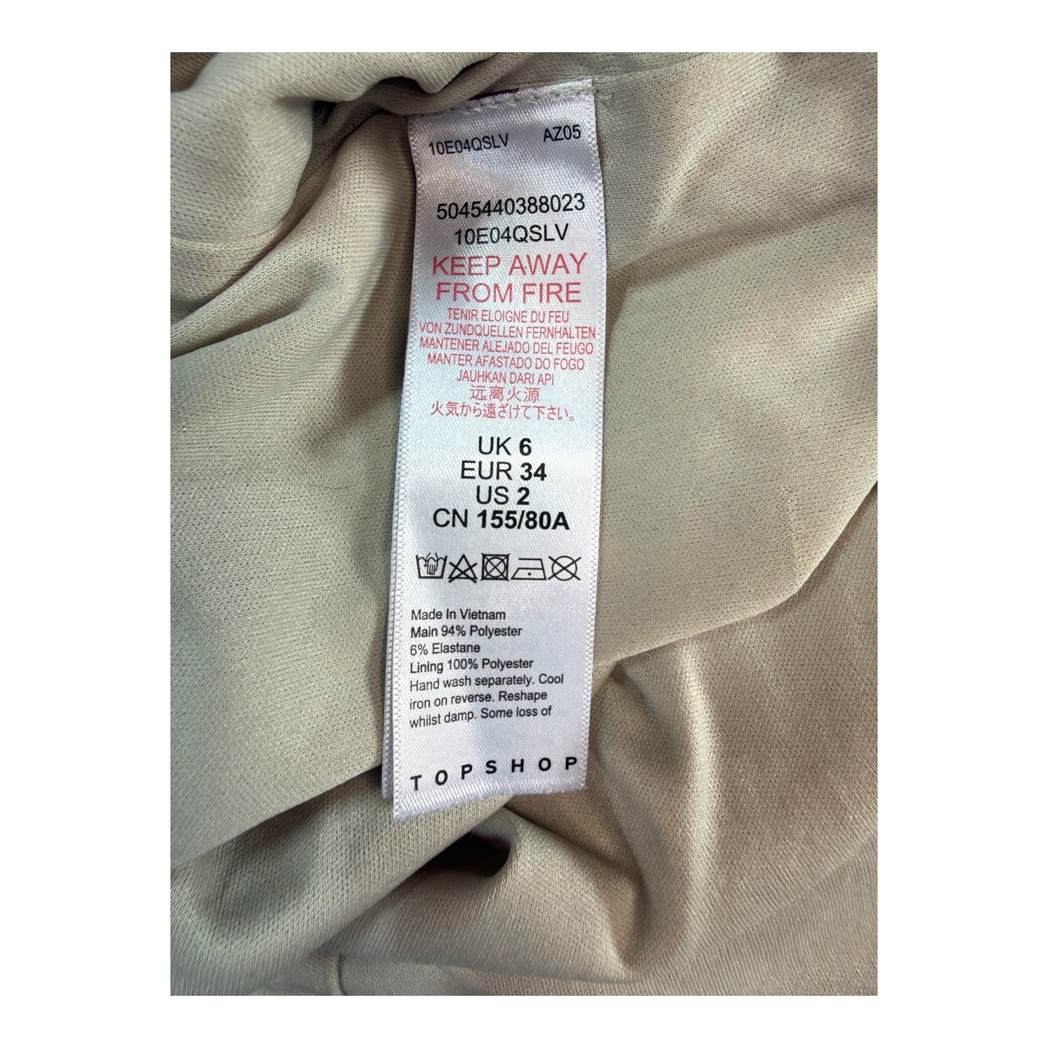 TOPSHOP sukienka mini cekinowa 34