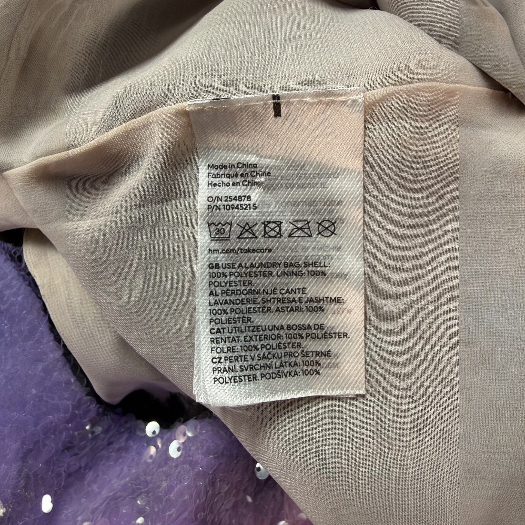 H&M cekinowa sukienka/tunika M/L