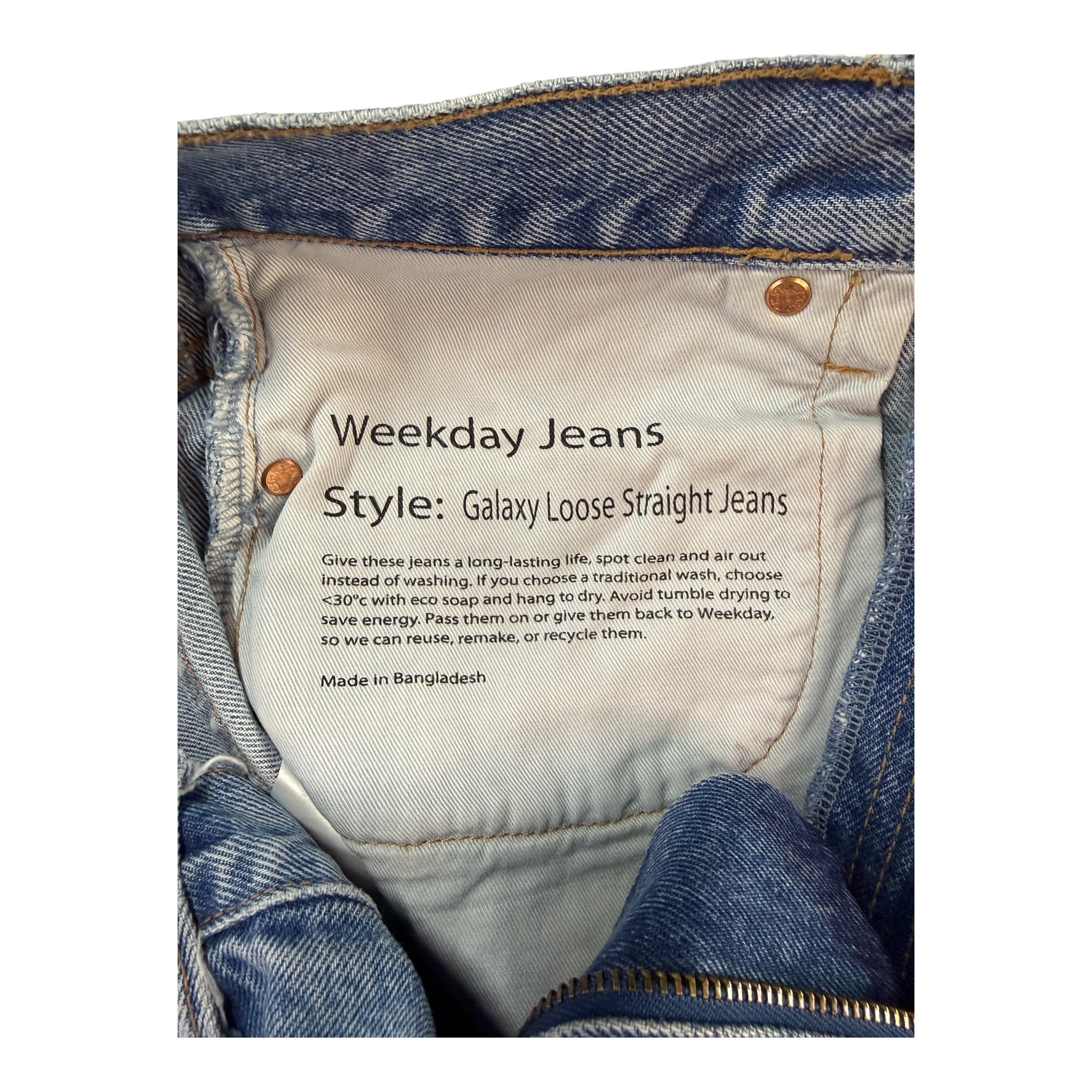 WEEKDAY galaxy loose straight jeans W28L30