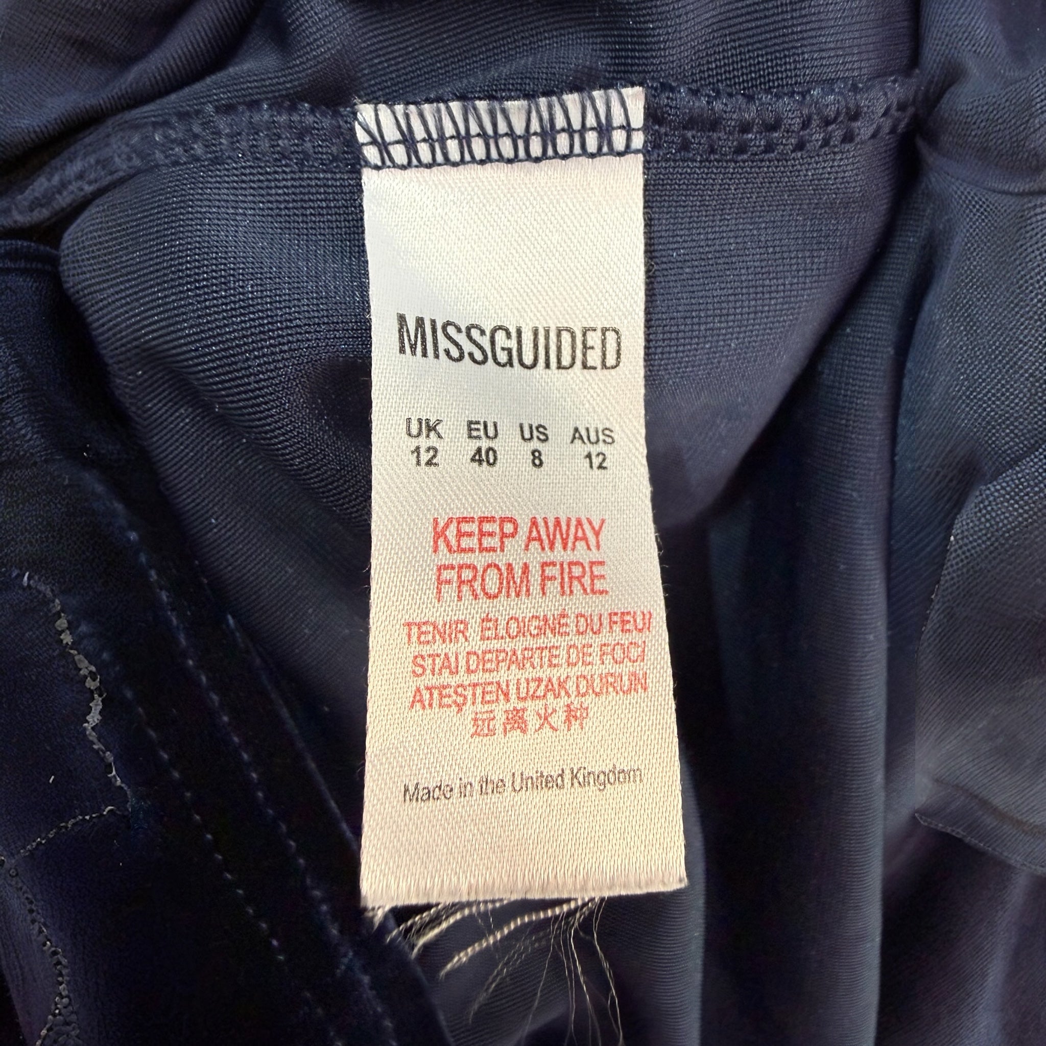 MISSGUIDED sukienka velvet 40