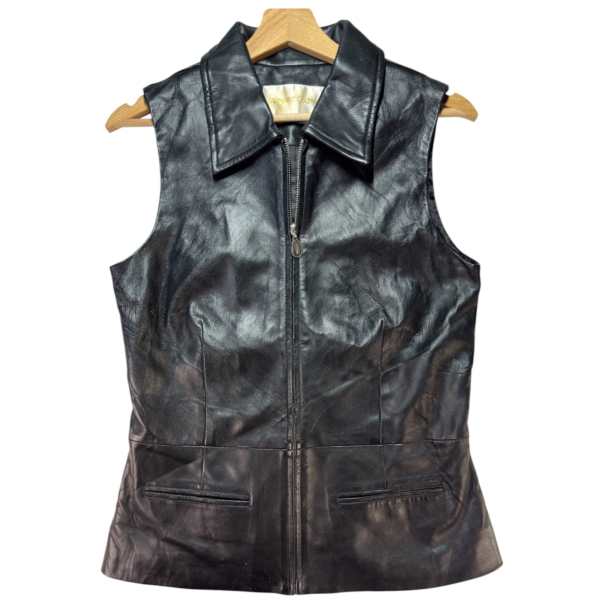 MARGARET GODFREY skórzana kamizelka 8