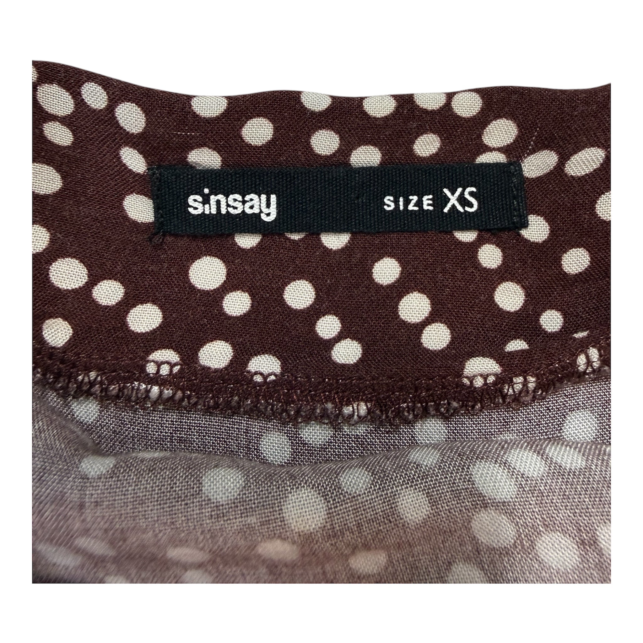 SINSAY spódnica kopertowa XS 100% WISKOZA