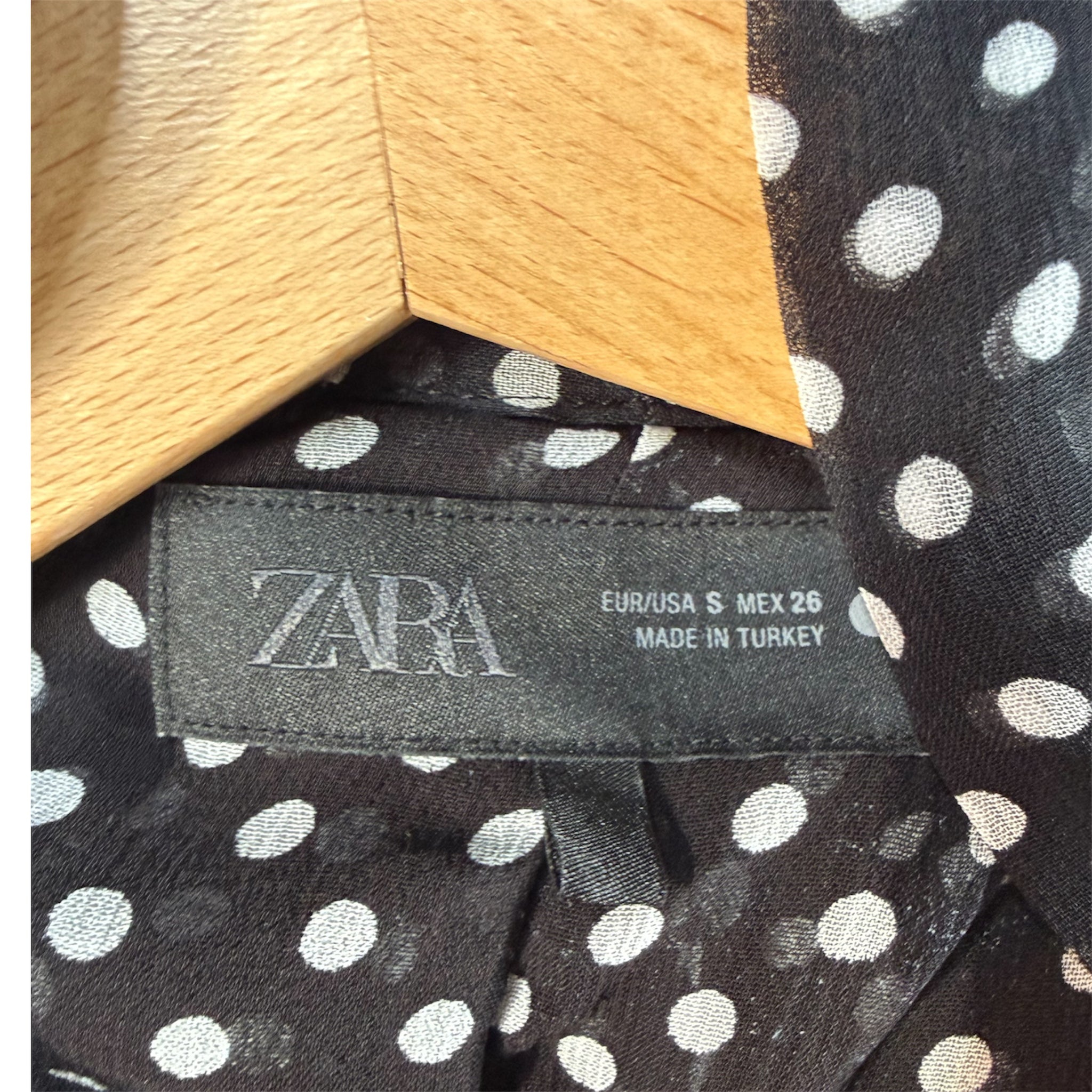 ZARA ZW Collection Cape Blouse S 100% VISCOSE